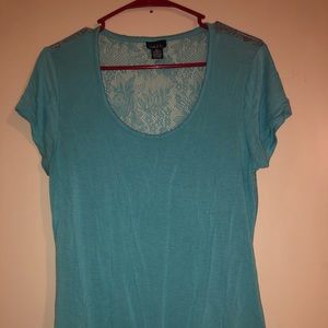 Lace back soild front